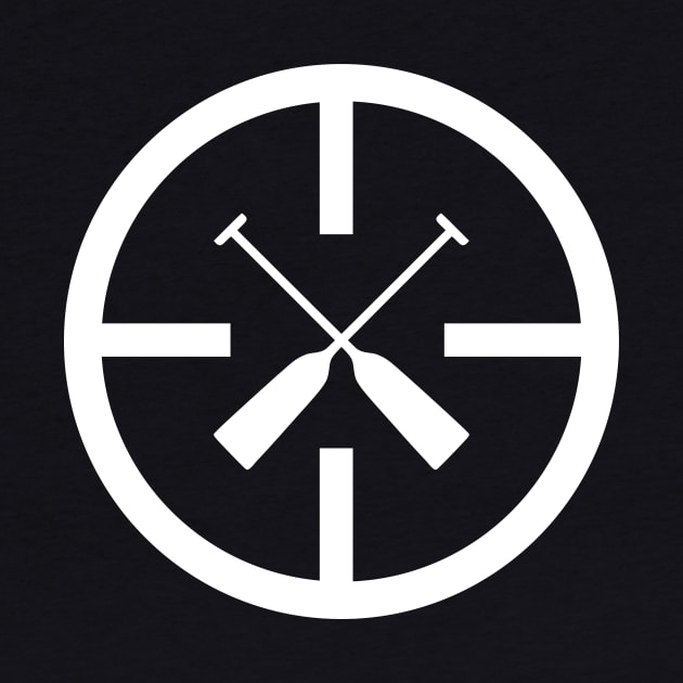 Rowing Paddling Sports Crew Team Target Circle by Shirtbubble